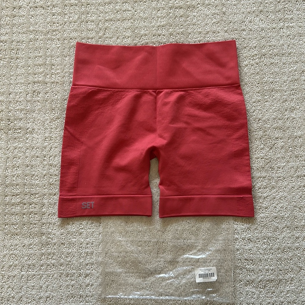 SET active Sculptflex bike shorts, Sz M, Color Rise